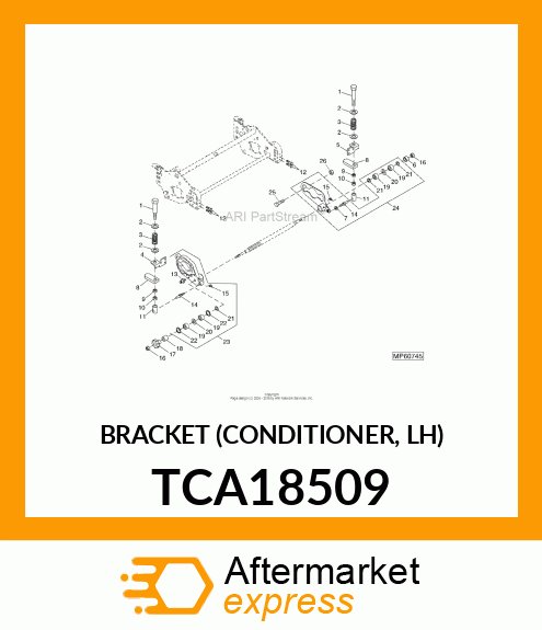 BRACKET (CONDITIONER, LH) TCA18509