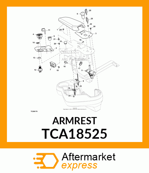 ARMREST TCA18525