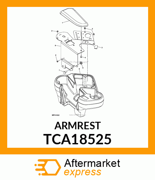 ARMREST TCA18525