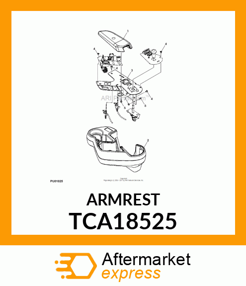 ARMREST TCA18525