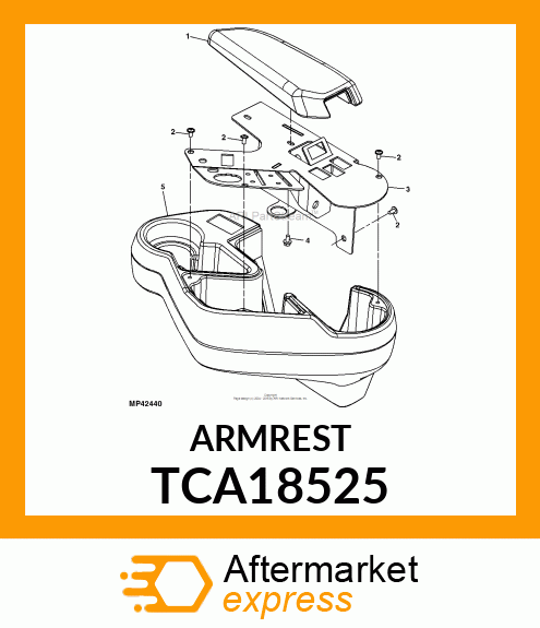 ARMREST TCA18525