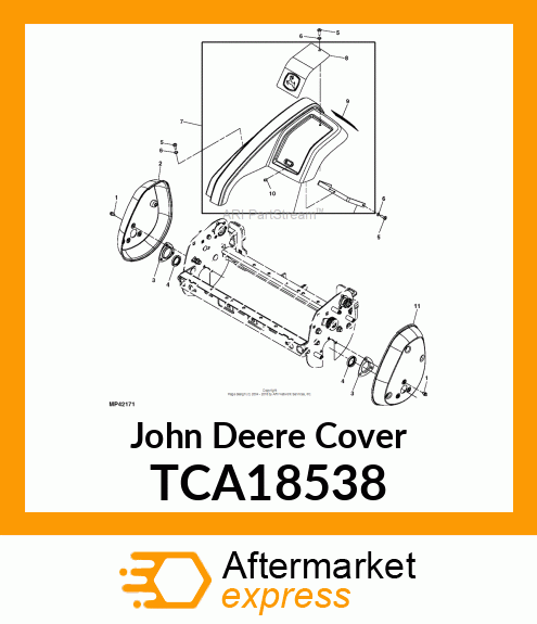 COVER, DRIVE W/LABEL TCA18538