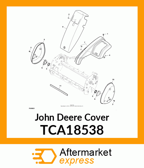 COVER, DRIVE W/LABEL TCA18538