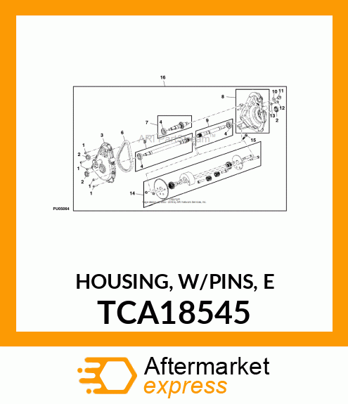 HOUSING, W/PINS, E TCA18545