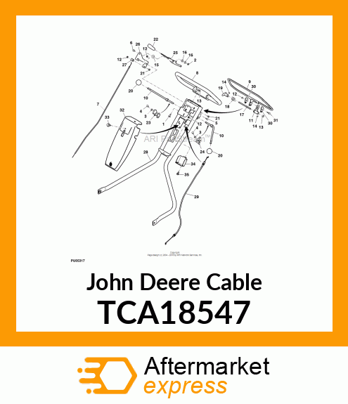 CABLE, BRAKE, E TCA18547