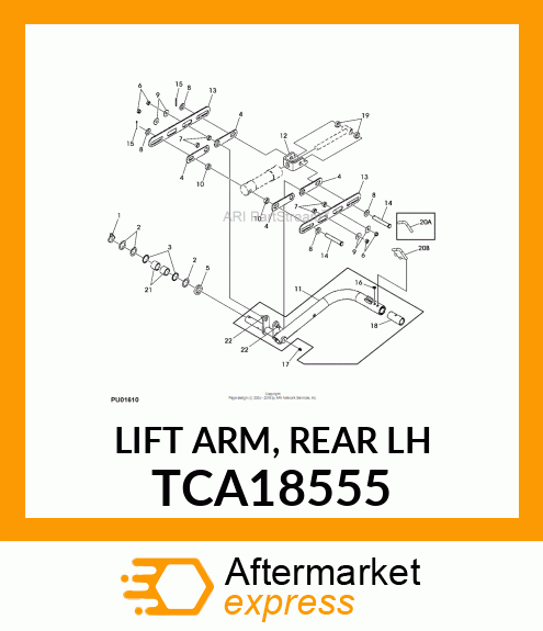 LIFT ARM, REAR LH TCA18555