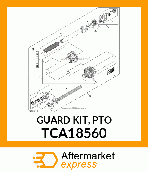 GUARD KIT, PTO TCA18560