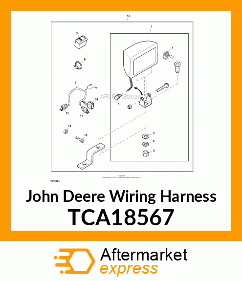 HARNESS, HEADLIGHT (ATLAS) TCA18567