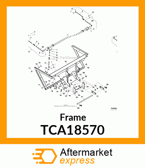 FRAME WELDMENT, DFS MCS (ATLAS) TCA18570