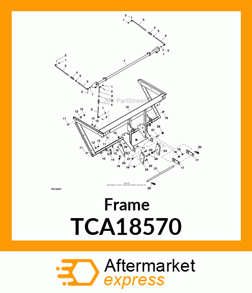 FRAME WELDMENT, DFS MCS (ATLAS) TCA18570