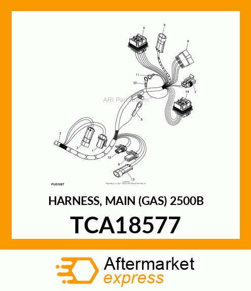 HARNESS, MAIN (GAS) 2500B TCA18577