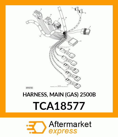 HARNESS, MAIN (GAS) 2500B TCA18577