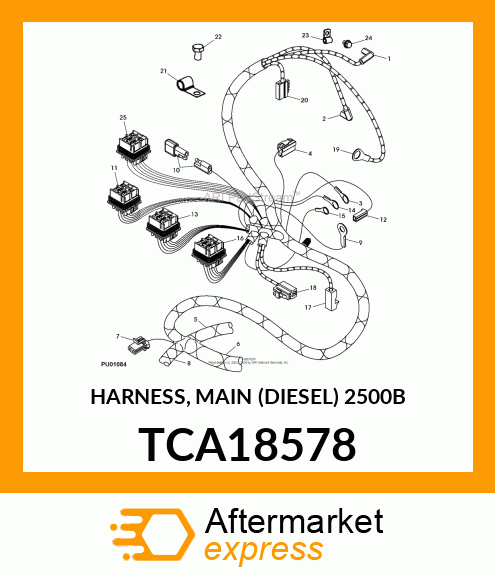 HARNESS, MAIN (DIESEL) 2500B TCA18578