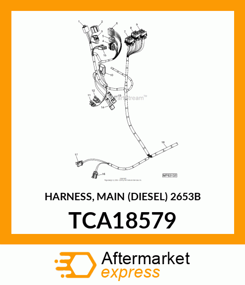 HARNESS, MAIN (DIESEL) 2653B TCA18579