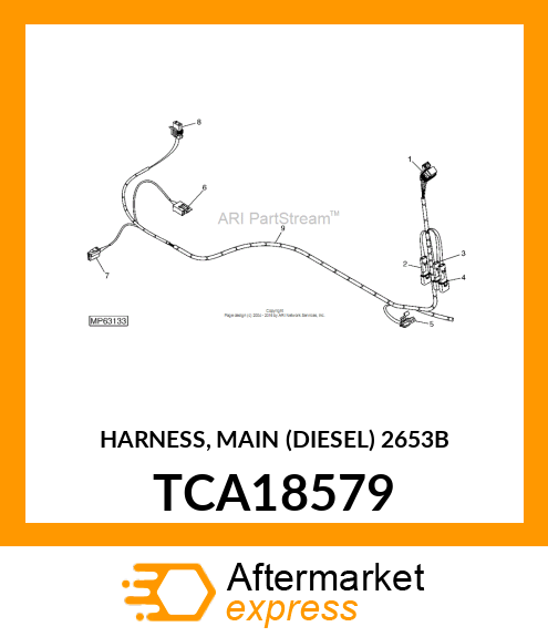 HARNESS, MAIN (DIESEL) 2653B TCA18579