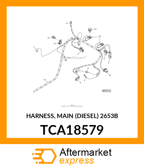 HARNESS, MAIN (DIESEL) 2653B TCA18579