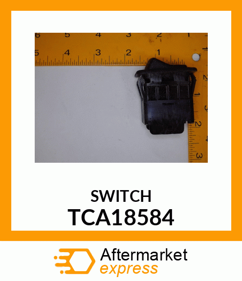 SWITCH, ROCKER, DPDT, 2 TCA18584