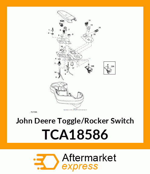 SWITCH, ROCKER, DPDT, MOMENTARY TCA18586