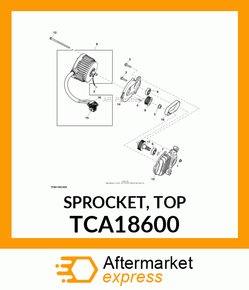 SPROCKET, TOP TCA18600