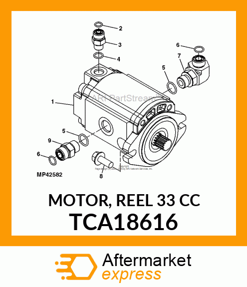 MOTOR, REEL 33 CC TCA18616