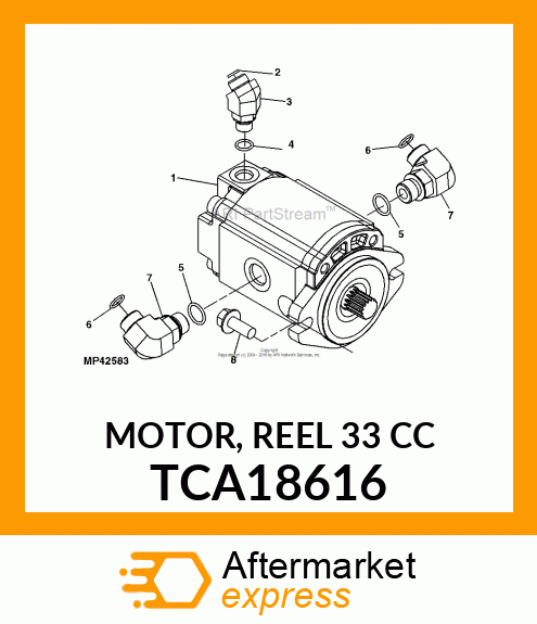 MOTOR, REEL 33 CC TCA18616