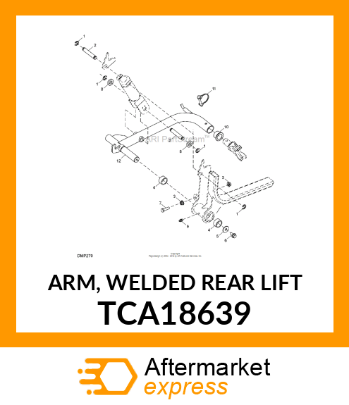 ARM, WELDED REAR LIFT TCA18639