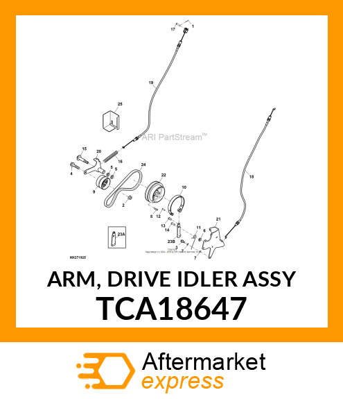 ARM, DRIVE IDLER ASSY TCA18647