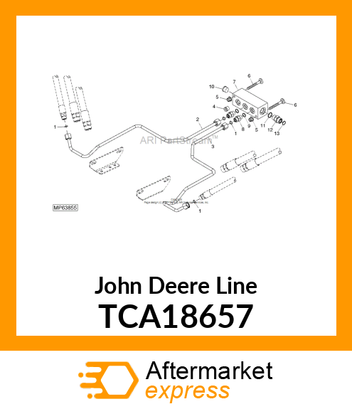 LINE, HYDRAULIC OIL TCA18657