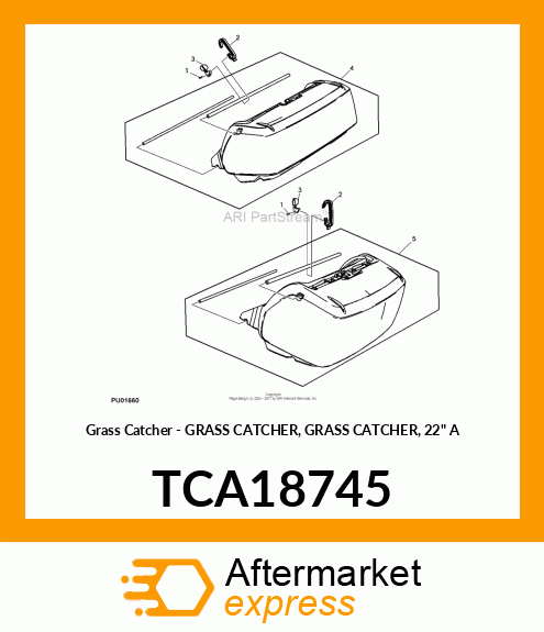 Grass Catcher - GRASS CATCHER, GRASS CATCHER, 22" A TCA18745