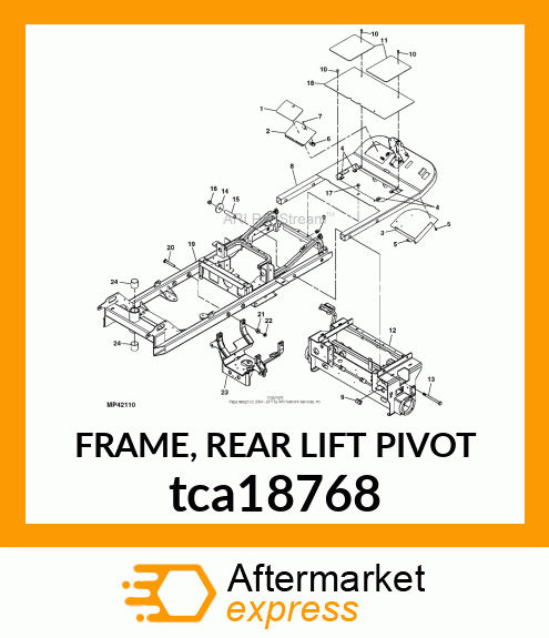 FRAME, REAR LIFT PIVOT tca18768