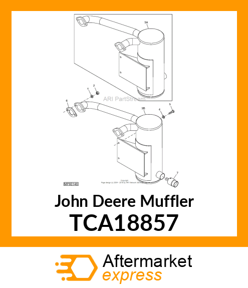 MUFFLER, EXHAUST TCA18857