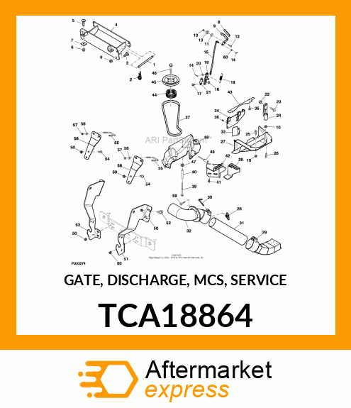 GATE, DISCHARGE, MCS, SERVICE TCA18864