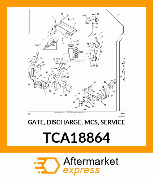 GATE, DISCHARGE, MCS, SERVICE TCA18864