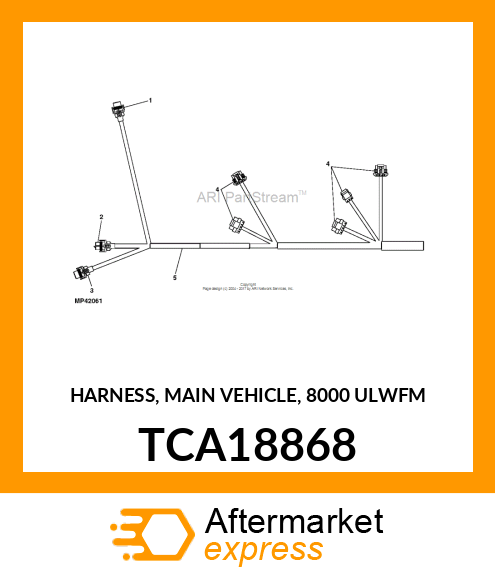 HARNESS, MAIN VEHICLE, 8000 ULWFM TCA18868