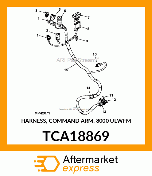 HARNESS, COMMAND ARM, 8000 ULWFM TCA18869