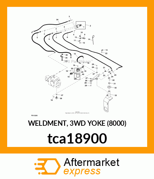WELDMENT, 3WD YOKE (8000) tca18900