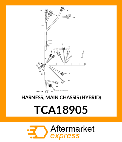 HARNESS, MAIN CHASSIS (HYBRID) TCA18905