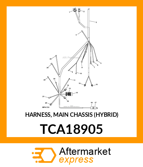 HARNESS, MAIN CHASSIS (HYBRID) TCA18905