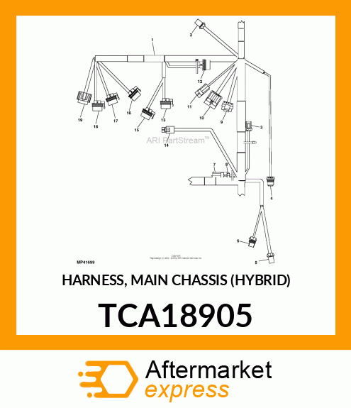 HARNESS, MAIN CHASSIS (HYBRID) TCA18905