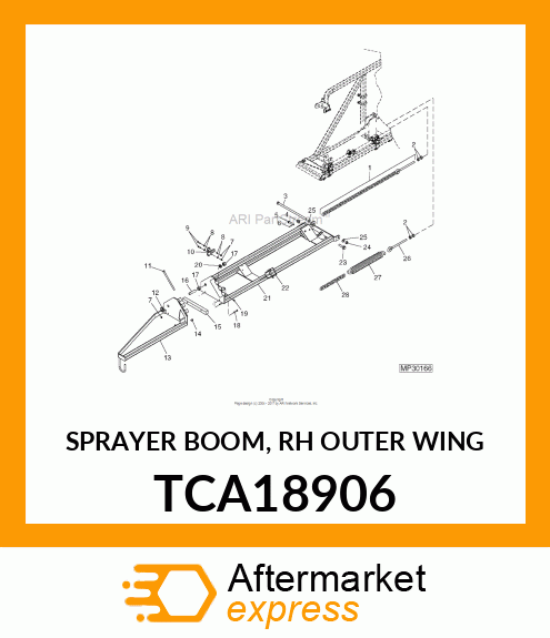 SPRAYER BOOM, RH OUTER WING TCA18906