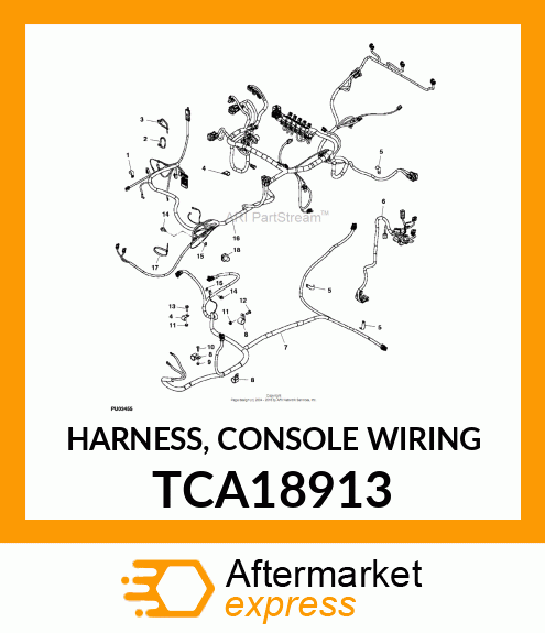 HARNESS, CONSOLE WIRING TCA18913