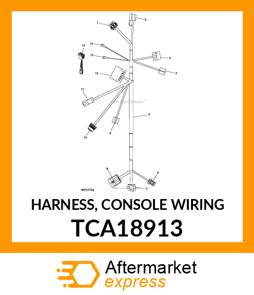 HARNESS, CONSOLE WIRING TCA18913