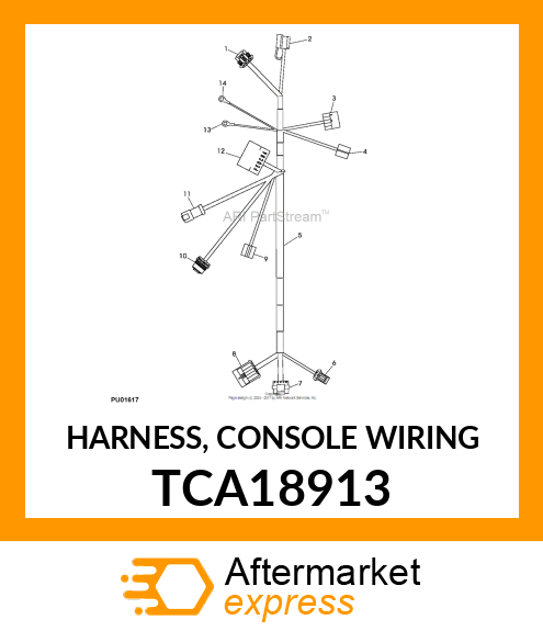 HARNESS, CONSOLE WIRING TCA18913