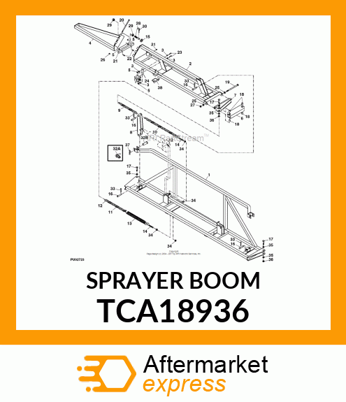 SPRAYER BOOM TCA18936