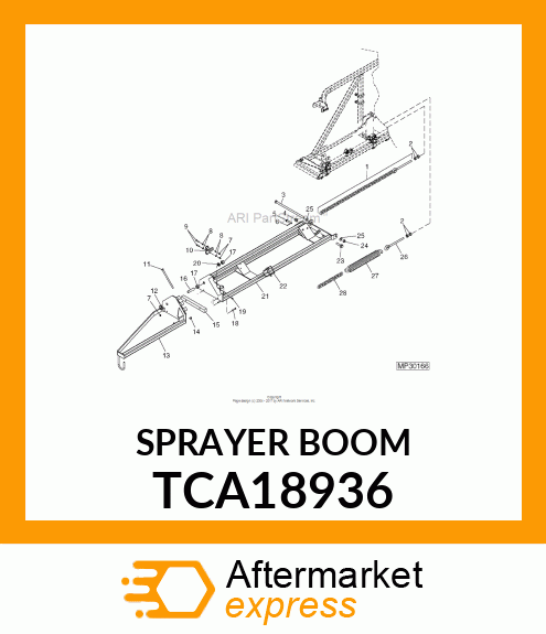 SPRAYER BOOM TCA18936