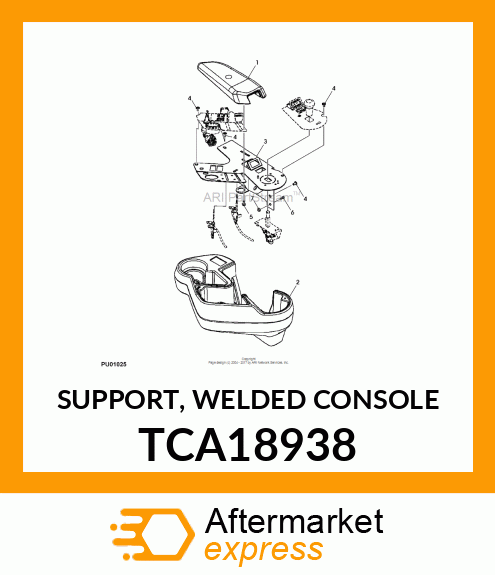 SUPPORT, WELDED CONSOLE TCA18938