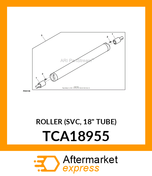 ROLLER (SVC, 18" TUBE) TCA18955