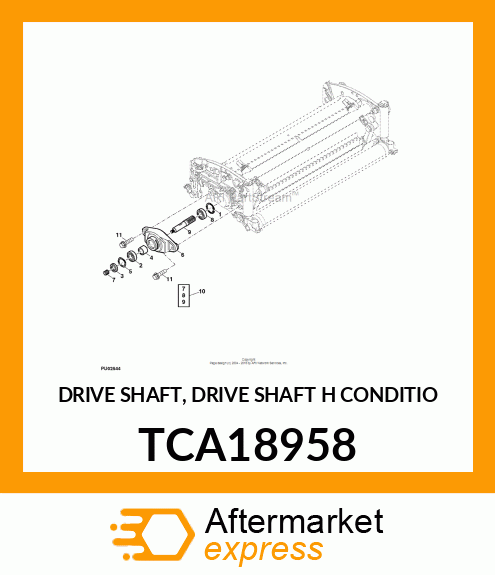 DRIVE SHAFT, DRIVE SHAFT H CONDITIO TCA18958