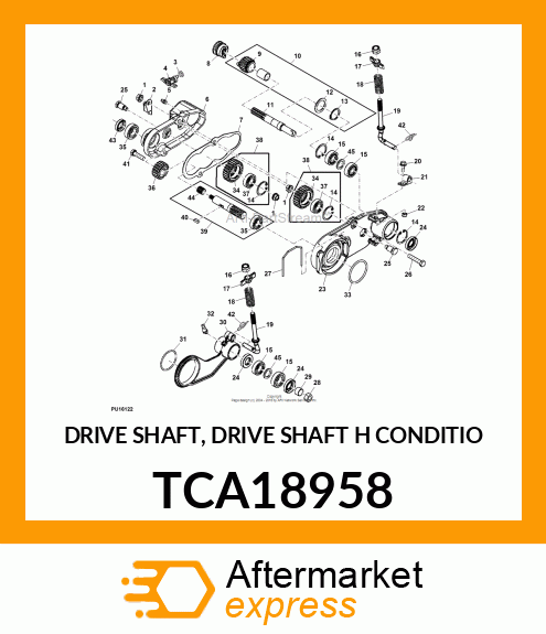 DRIVE SHAFT, DRIVE SHAFT H CONDITIO TCA18958