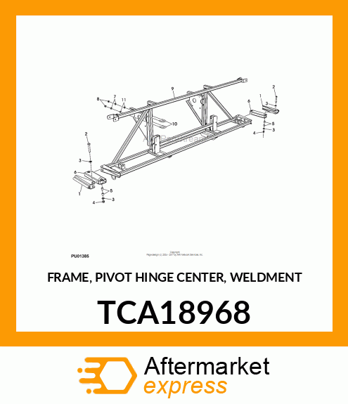 FRAME, PIVOT HINGE CENTER, WELDMENT TCA18968